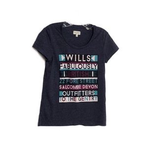 Jack Wills Blue Graphic Logo Short Sleeve T-Shirt